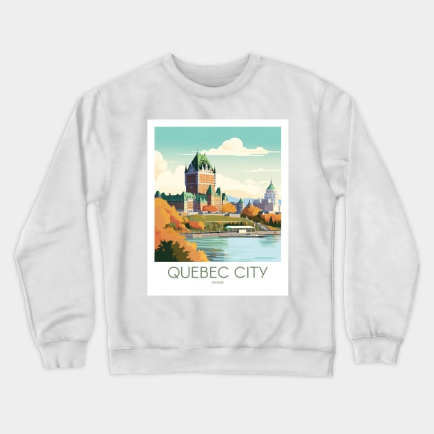 QUEBEC CITY Crewneck Sweatshirt by MarkedArtPrints
